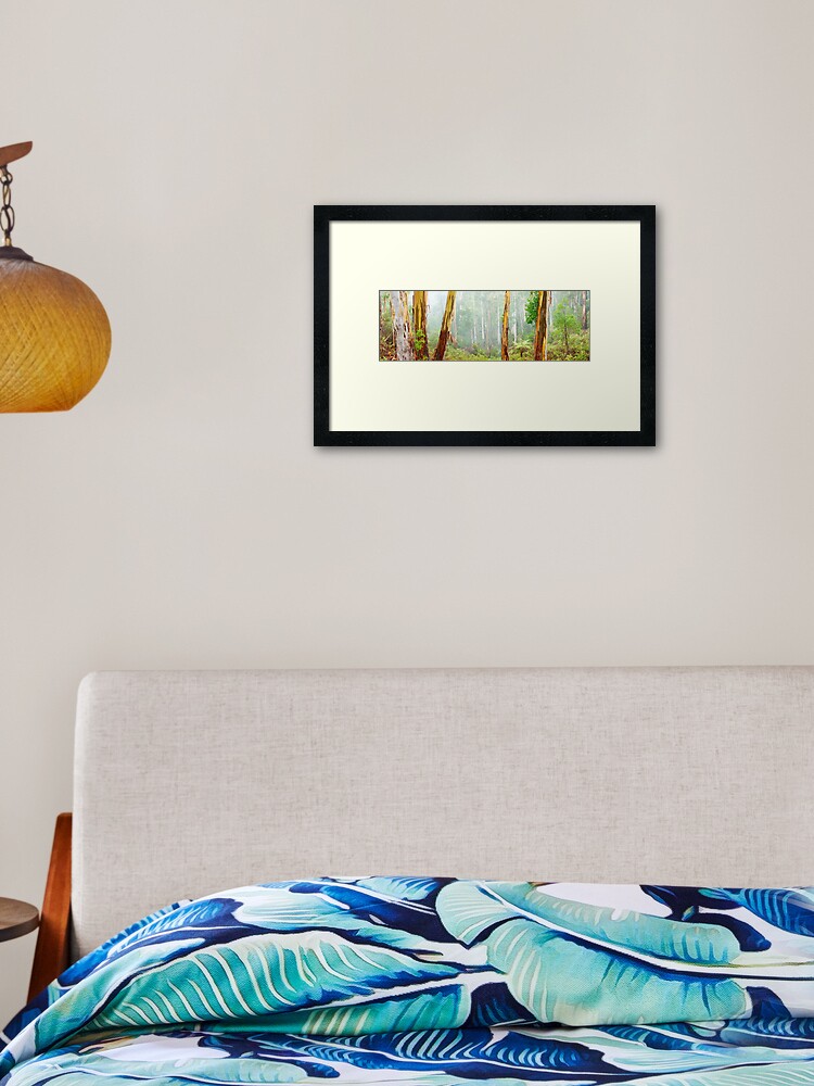 Thumbnail 2 of 7, Framed Art Print, Foggy Forest, Otways National Park, Victoria, Australia designed and sold by Chockstone.