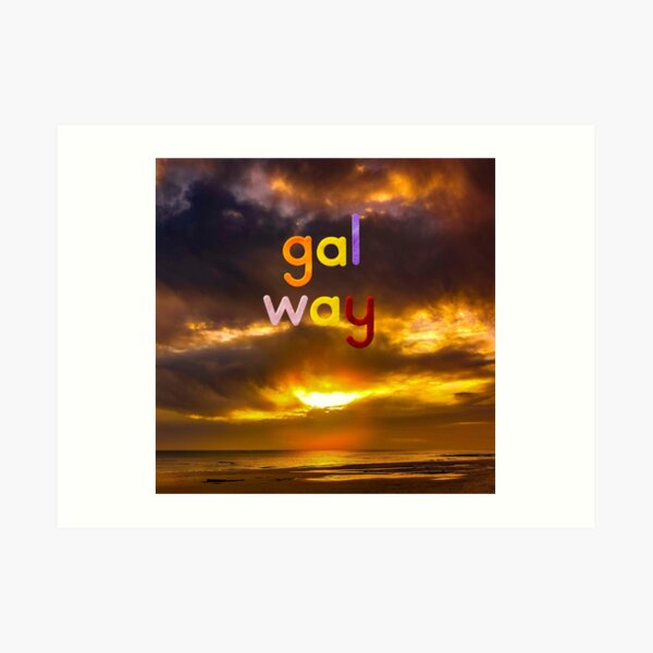 Sunset Over Galway Bay Art Print