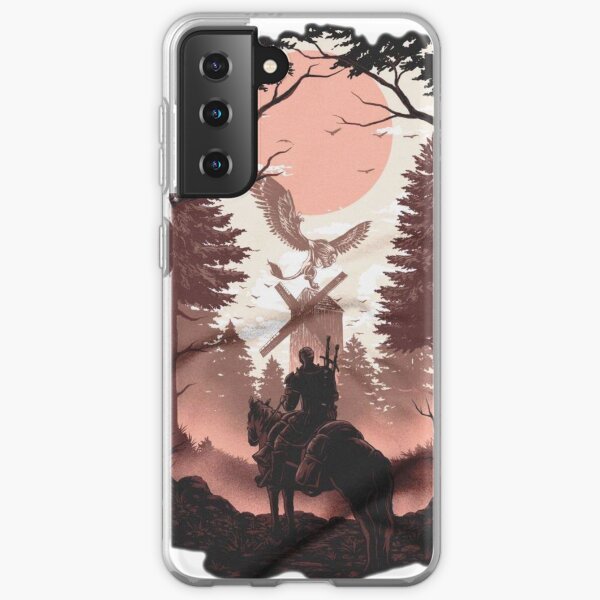 Wild Hunt "- el diseño se realiza utilizando una obra de arte abstracto Funda blanda para Samsung Galaxy