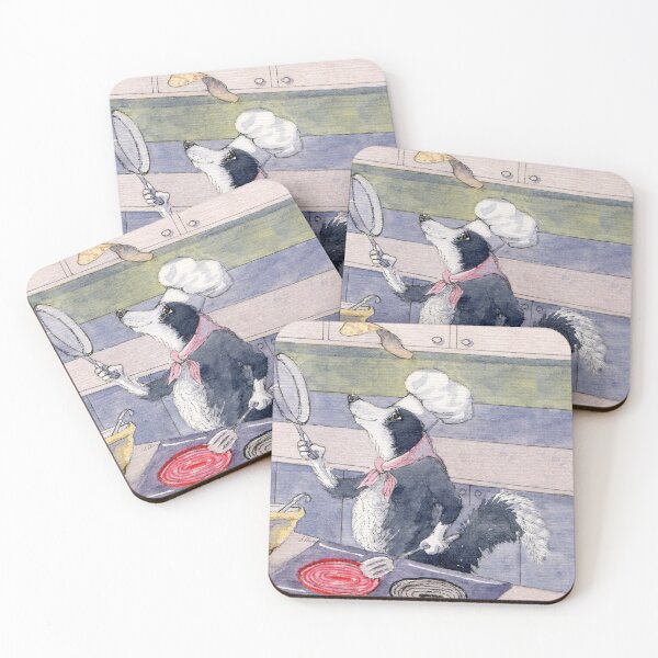 Item preview, Pancake Champ!  This Border Collie dog loves to flip pancakes! designed and sold by SusanAlisonArt.