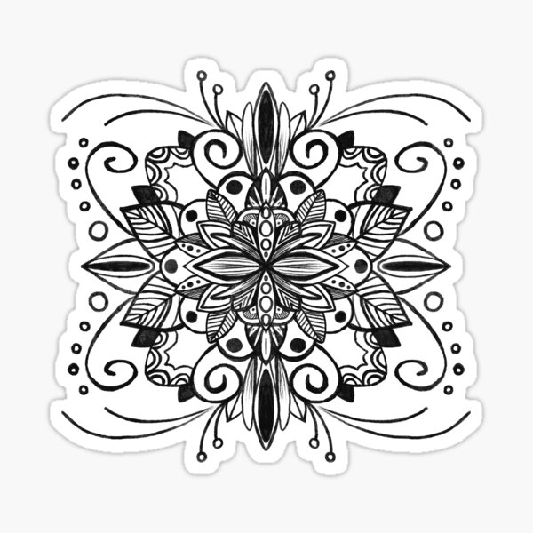 Centered Sticker