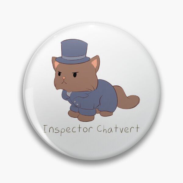 Item preview, Inspector Javert Cat Pun designed and sold by MellowArtStuff.
