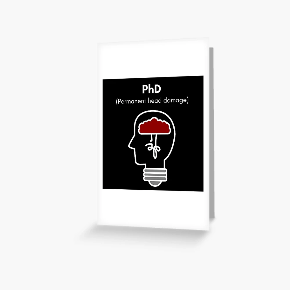 PhD (.abb) Permanent head damage Photographic Print for Sale by