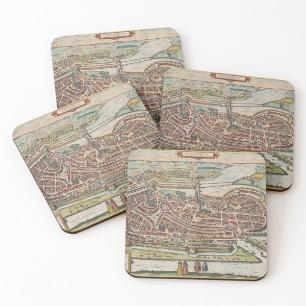 Item preview, Vintage Hamburg Germany Map (1588) designed and sold by BravuraMedia.