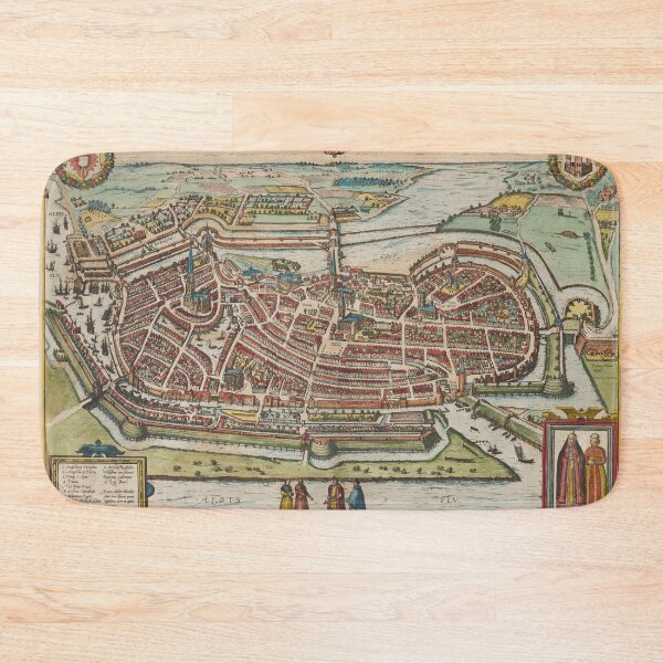 Item preview, Vintage Hamburg Germany Map (1588) designed and sold by BravuraMedia.