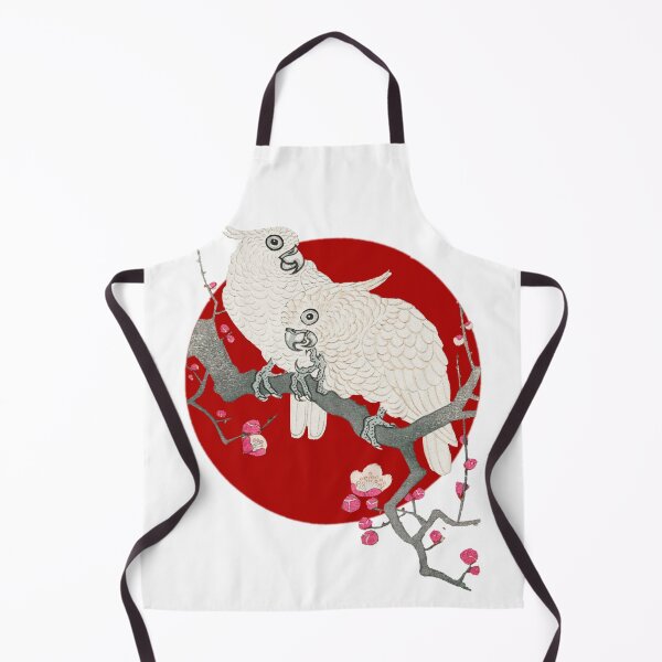 Item preview, Japanese Flag - Cockatoos and Plum Blossom designed and sold by weavernap.