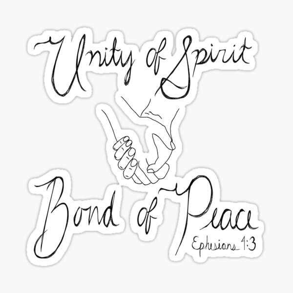 Item preview, Ephesians 4:3 unity & peace designed and sold by Mustard-Seeds.