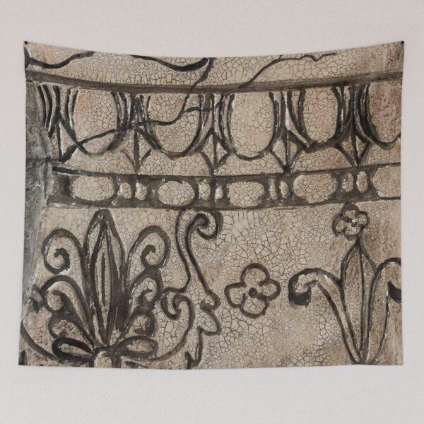 Item preview, Coliseum in Stone / Clay / Carved Art / Roman / Bohemian Decor / Egg and Dart designed and sold by artenvironments.