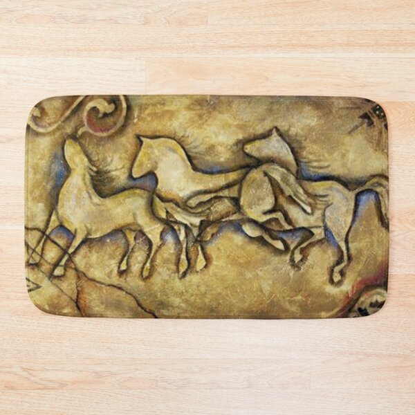 Item preview, Three Horses Cave Art / Lascaux / Stampeeding / Native / War Horse / Wild Horse / Painted Pony designed and sold by artenvironments.