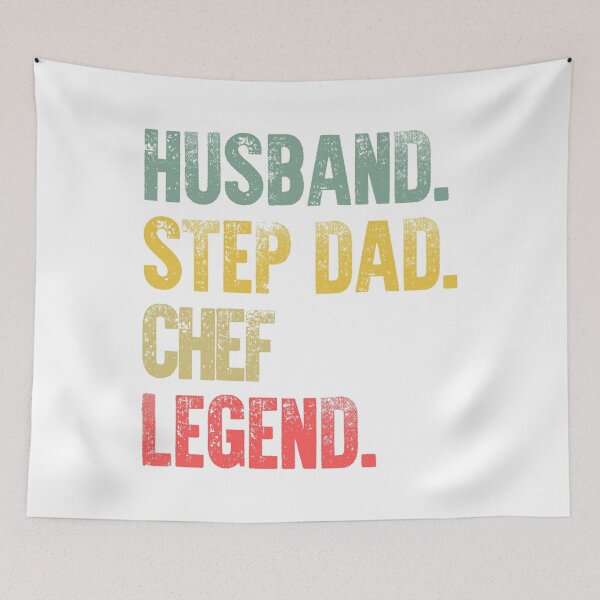 Item preview, Funny Men Vintage T Shirt Husband Step Dad Chef Legend designed and sold by Bendthetrend.