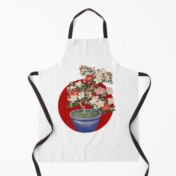 Item preview, Japanese Flag - Blooming Azalea in Blue Pot designed and sold by weavernap.