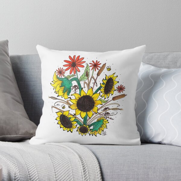 Flower Series #9 Throw Pillow