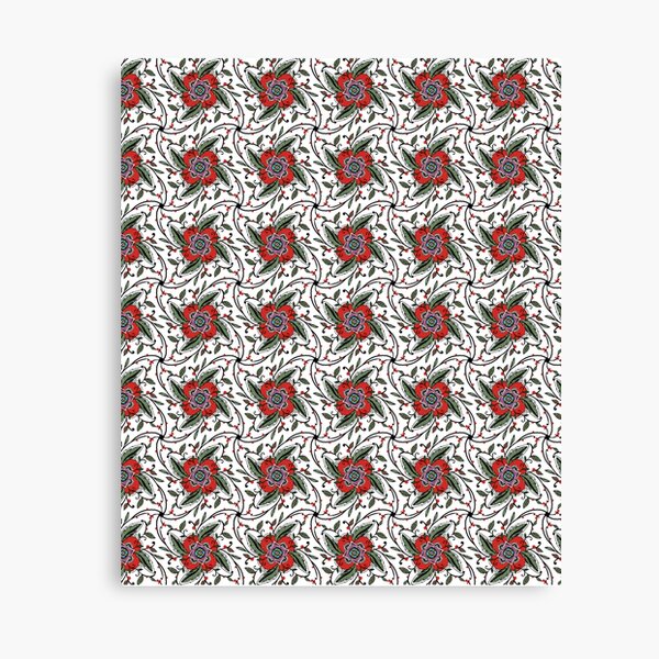 Christmas Lights Pattern Canvas Print