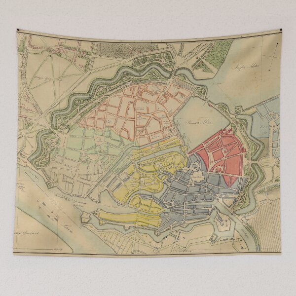 Item preview, Vintage Map of Hamburg Germany (1835) designed and sold by BravuraMedia.