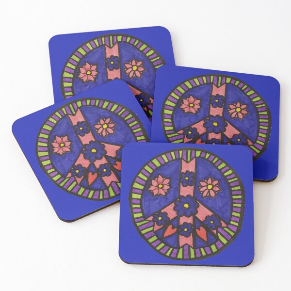 Item preview, FLOWERY PEACE AND LOVE designed and sold by Redbubble_Redhead.