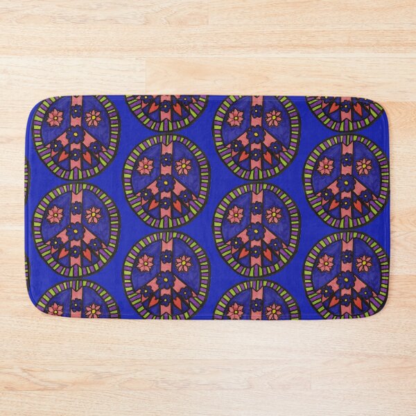 Item preview, FLOWERY PEACE AND LOVE designed and sold by Redbubble_Redhead.