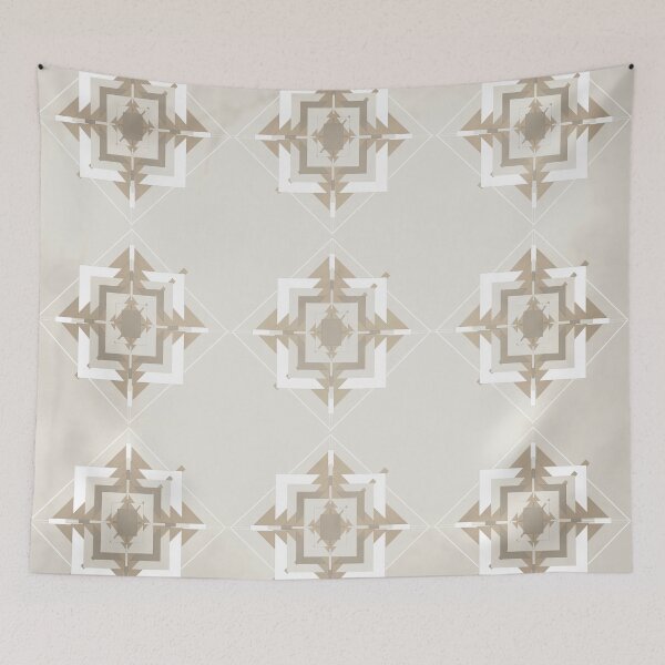 Item preview, Ivory, Soft Neutrals and Taupe Mosaic Pattern designed and sold by simplydesignart.