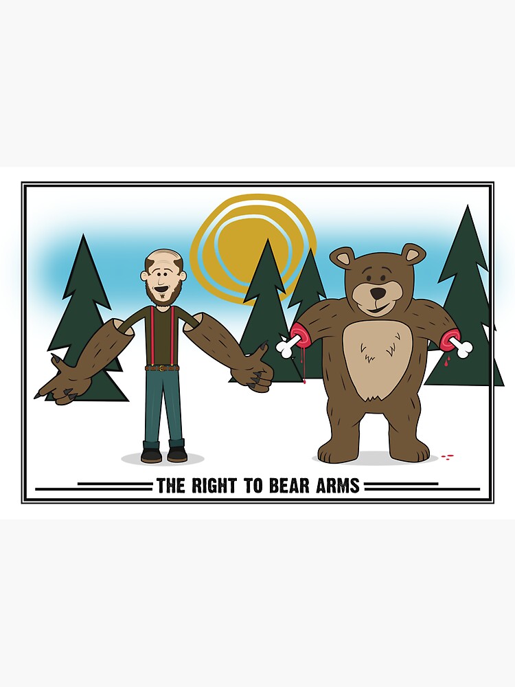 "Right To Bear Arms" Poster for Sale by Mallywood Redbubble