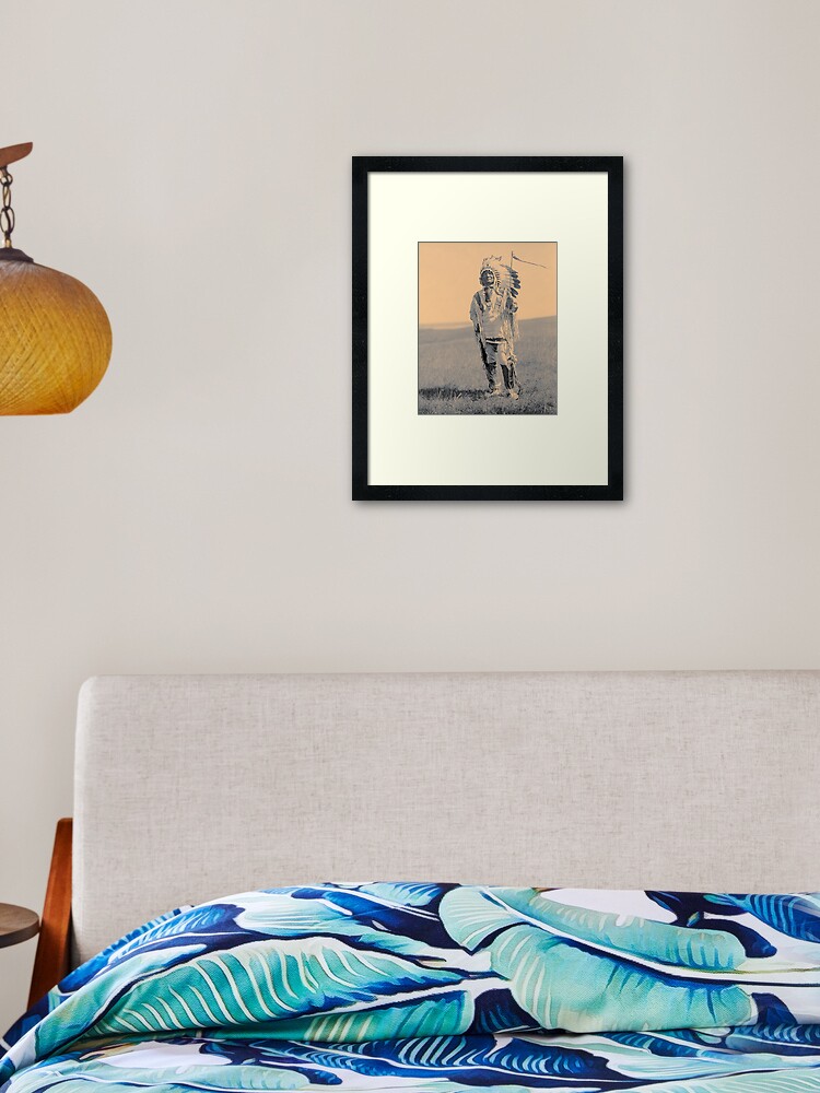 Edward Curtis Native American Photo Arikara Sitting Bear 