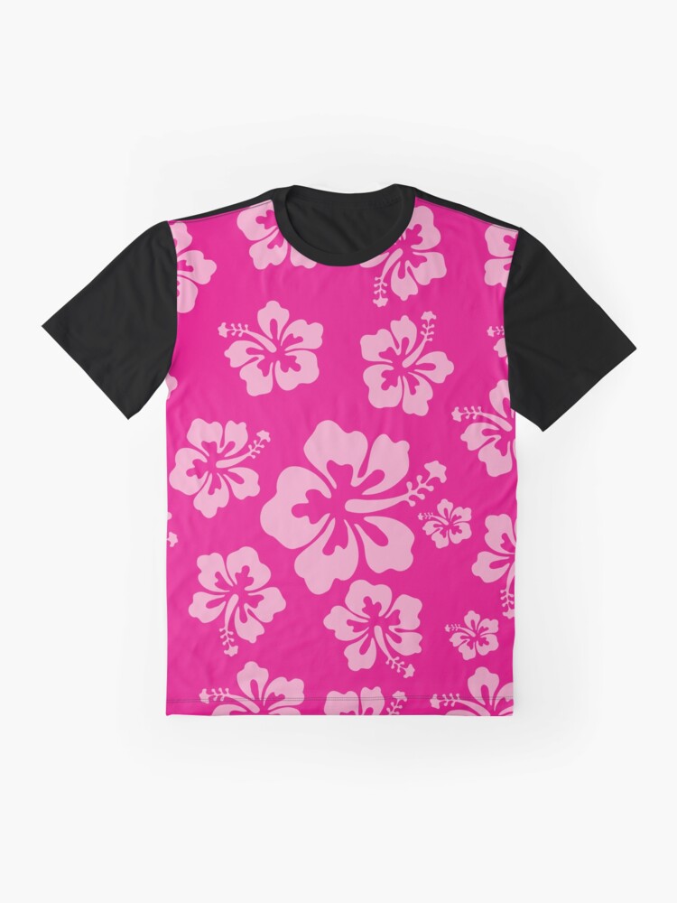 Tropical Hot Pink Hibiscus Flower Floral Pattern Hawaiian