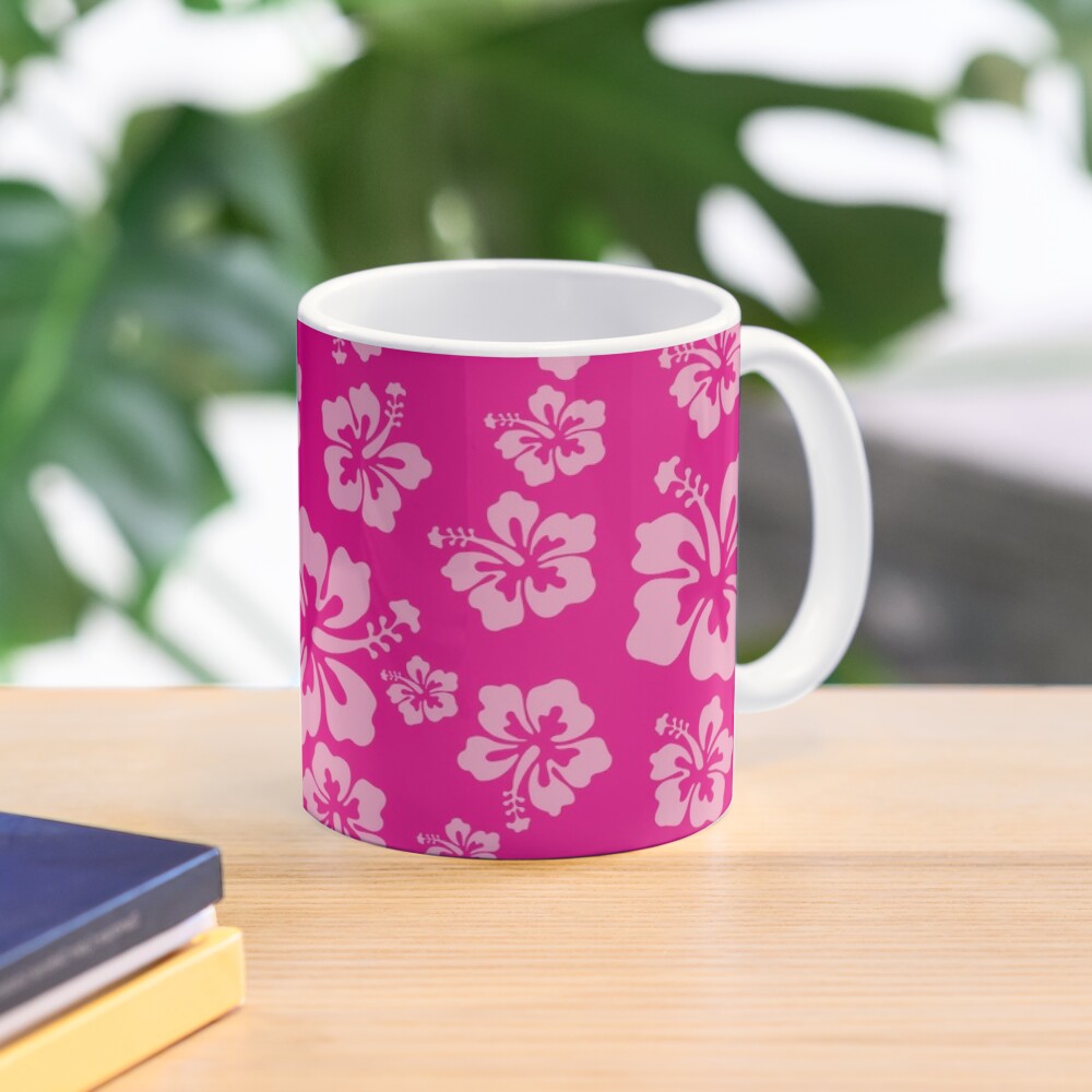 Aloha Hibiscus Tumbler Flower Travel Mug Cute Insulated Laser Engraved  Coffee Cup Hawaii 20 oz Pink