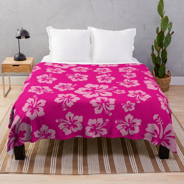 Item preview, Tropical Hot Pink Hibiscus Flower Floral Pattern Hawaiian Print designed and sold by pcreations.