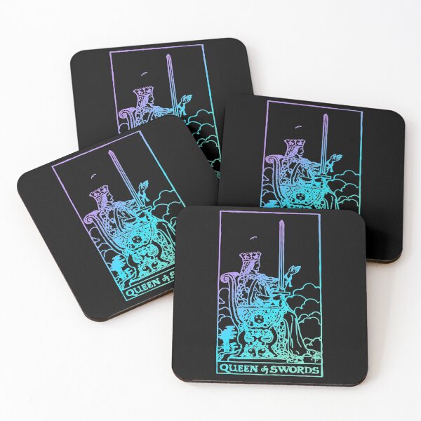 Item preview, Queen of Swords Tarot Card Rider Waite Witchy designed and sold by intothevoiddd.