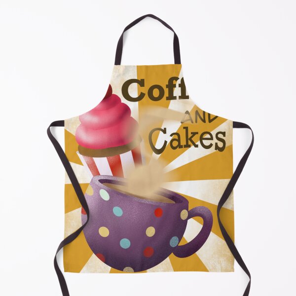Item preview, Coffee and cakes digital illustration designed and sold by Bonheurem.