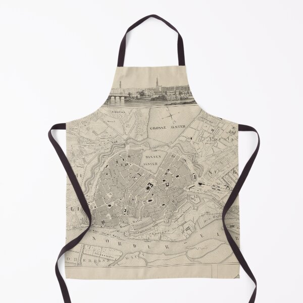 Item preview, Vintage Hamburg Germany Map (1840) designed and sold by BravuraMedia.