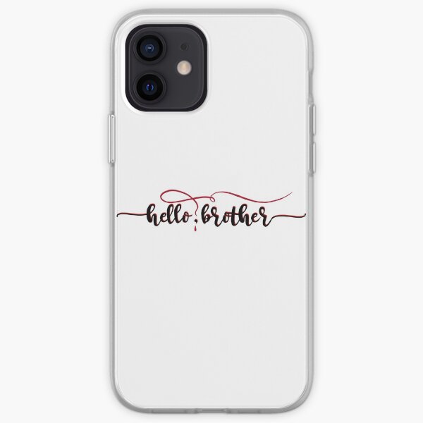 Vampire Diaries Quote - Hello Brother - Damon and Stefan iPhone Soft Case