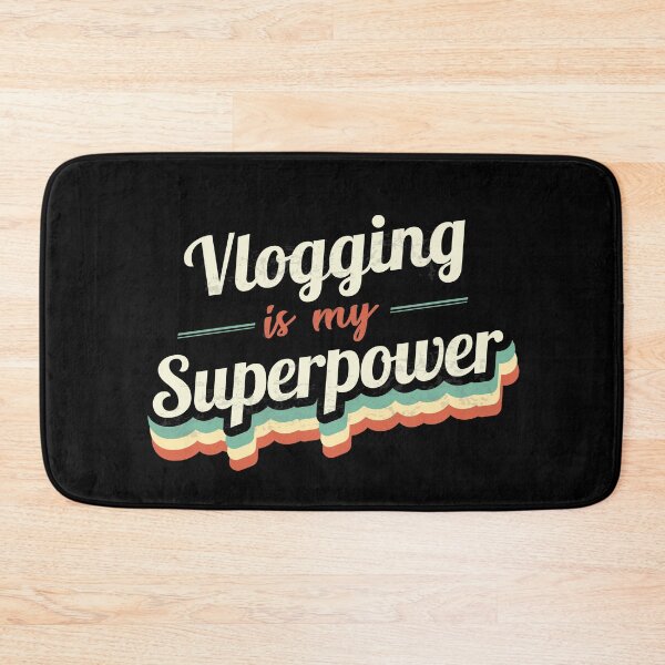 Item preview, Vlogging is my Superpower  designed and sold by Custom365.