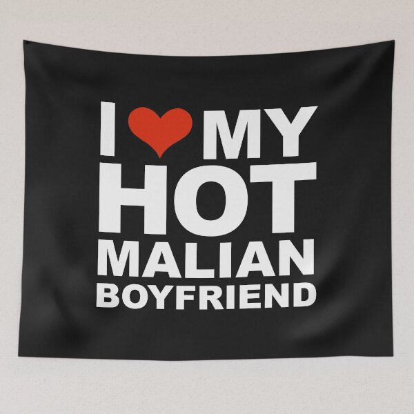 Item preview, I Love my hot Malian Boyfriend Valentine's Day Mali designed and sold by losttribe.