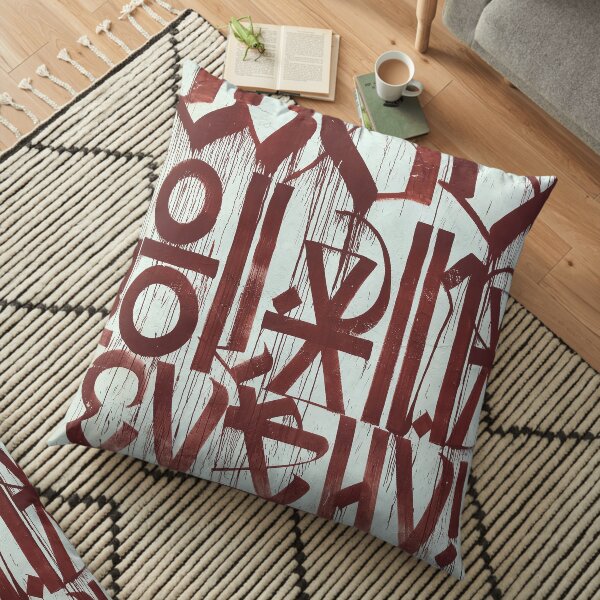 Retna Graffiti Calligraphy Floor Pillow