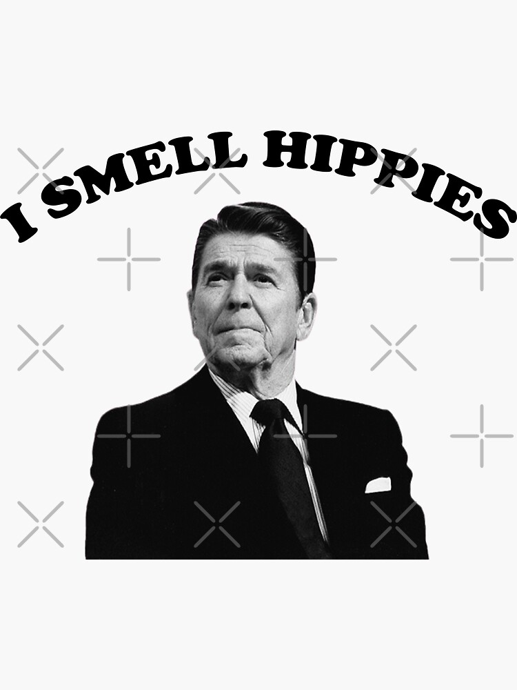 "I Smell Hippies Classic Shirt" Sticker for Sale by Products1 Redbubble