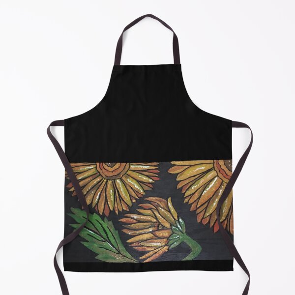 Item preview, SUNFLOWERS (Black Background) designed and sold by Sustainably Wylde.