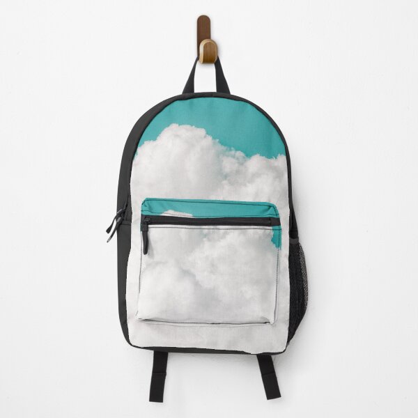 Item preview, Dreaming Of Mountains // Adventures Beyond The Ultraworld With A Bright Teal Sky And Fluffy Clouds designed and sold by Tordis Kayma.