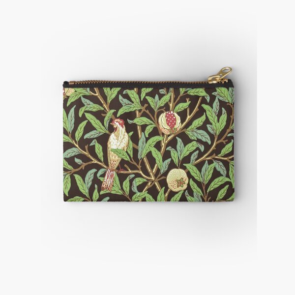 Item preview, BIRDS ON THE POMEGRANATE TREE AMONG BRANCHES,GREEN LEAVES Art Nouveau Floral designed and sold by BulganLumini.