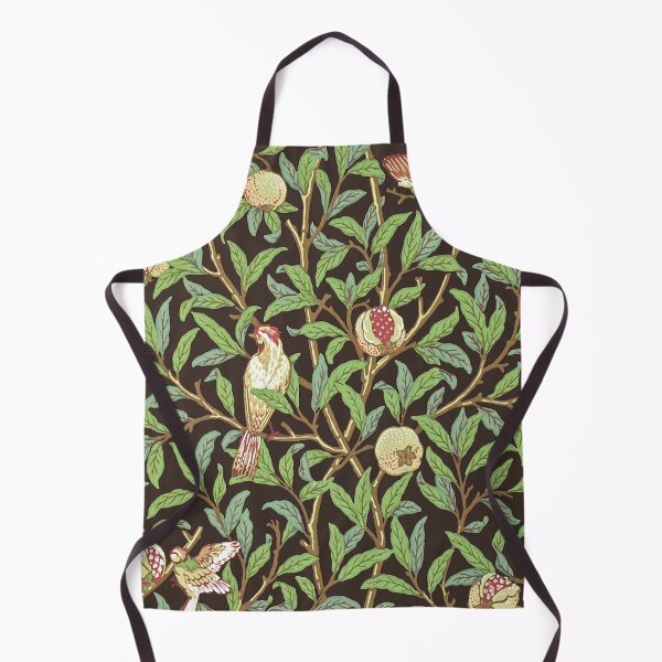 Item preview, BIRDS ON THE POMEGRANATE TREE AMONG BRANCHES,GREEN LEAVES Art Nouveau Floral designed and sold by BulganLumini.