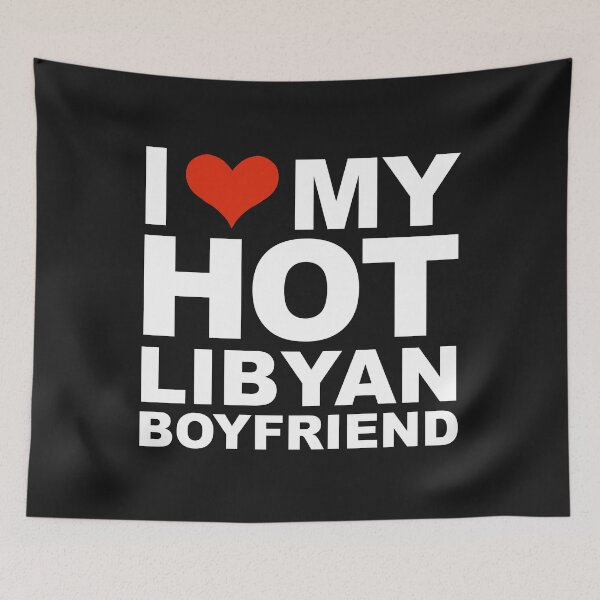 Item preview, I Love my hot Libyan Boyfriend Valentine's Day Libya designed and sold by losttribe.