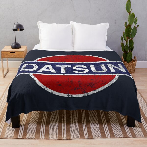 Datsun Vintage Car Throw Blanket