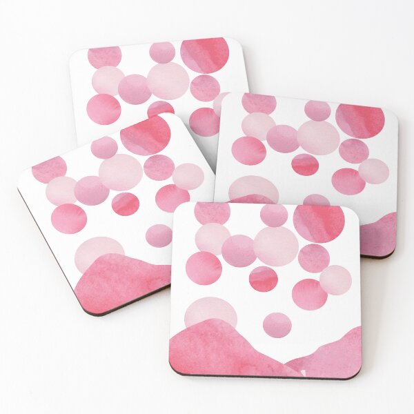 Item preview, Pink Abstract Mountains designed and sold by Primroaddesigns.