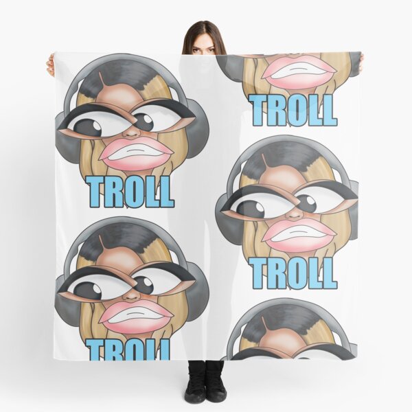 Troll Face Scarves Redbubble - patrick troll face roblox