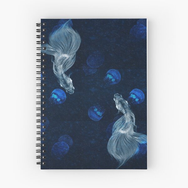 Item preview, White Fish and Blue Jellyfish designed and sold by WildRose271.