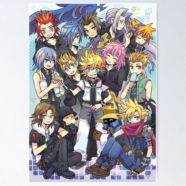 Vista previa del artículo con la obra «Kingdom Hearts Boys - Roxas», diseñado y vendido por mojgon.