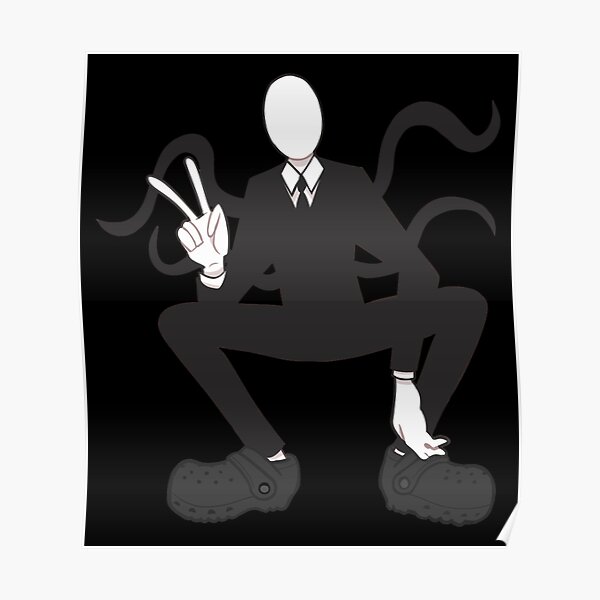 Slender Man Posters Redbubble - slender girl slender copy and paste roblox avatar