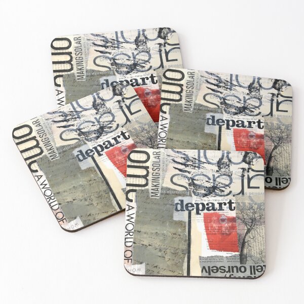 Item preview, Modern Abstract Collage Design Typography designed and sold by NancyMerkle.