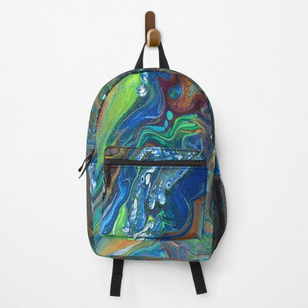 Item preview, Rainbow Abstract Art Acrylic Pour Painting designed and sold by mariab626.