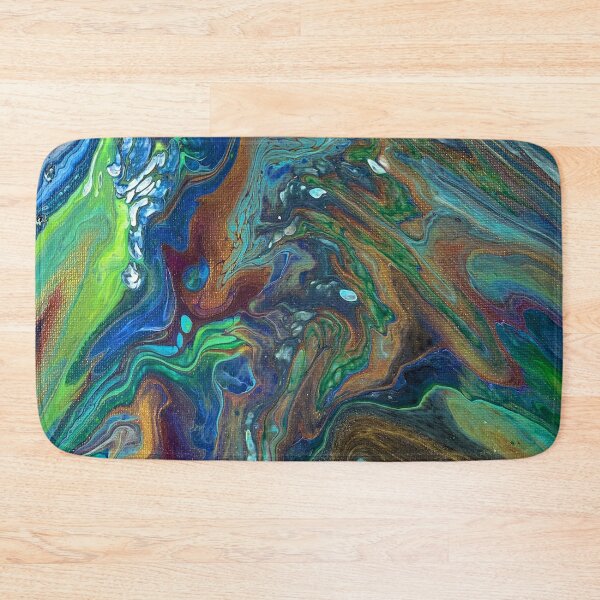Item preview, Rainbow Abstract Art Acrylic Pour Painting designed and sold by mariab626.