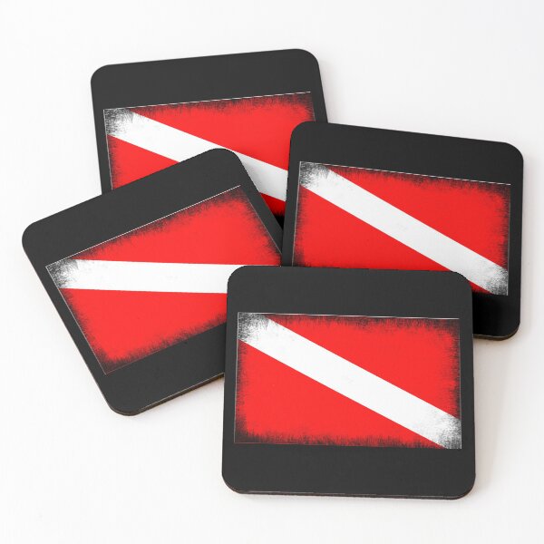 Item preview, Dive Flag Distressed designed and sold by Art-Bandits.