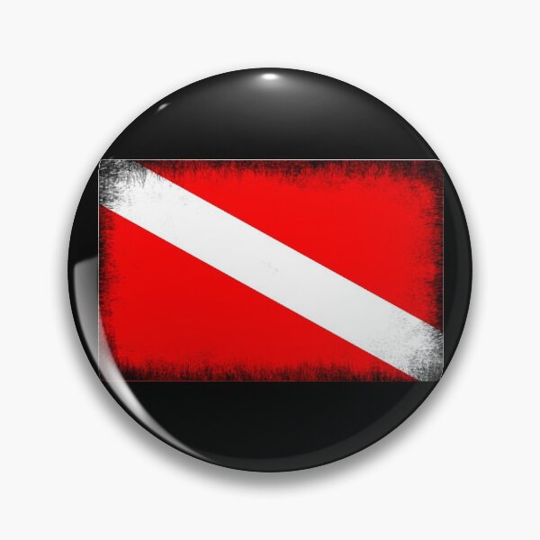 Item preview, Dive Flag Distressed designed and sold by Art-Bandits.